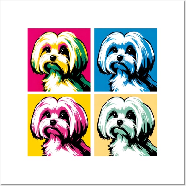 Maltese Pop Art - Dog Lover Gifts Wall Art by PawPopArt